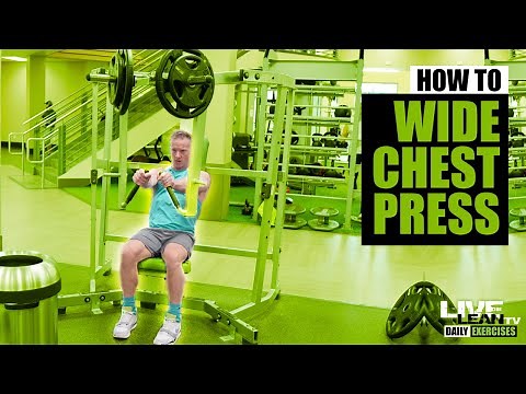 How To Do A MACHINE WIDE CHEST PRESS (Hammer Strength Iso-Lateral) | Exercise Demonstration Video