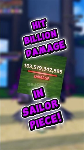 Hit Billion Damage By Using Haki In Sailor Piece! #roblox #sailorpiece