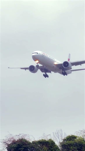 China eastern airlines Boeing 777-39P coming from Shanghai to landing Heathrow Airport London
