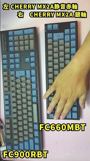 【静音軸と通常軸 打鍵音比較】LEOPOLD FC900RBT FC660MBT キーボード #キーボード #typingsound #keyboard