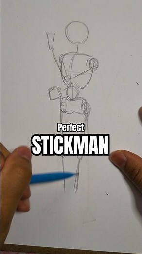 How to Draw the Perfect Stickman #art #drawing