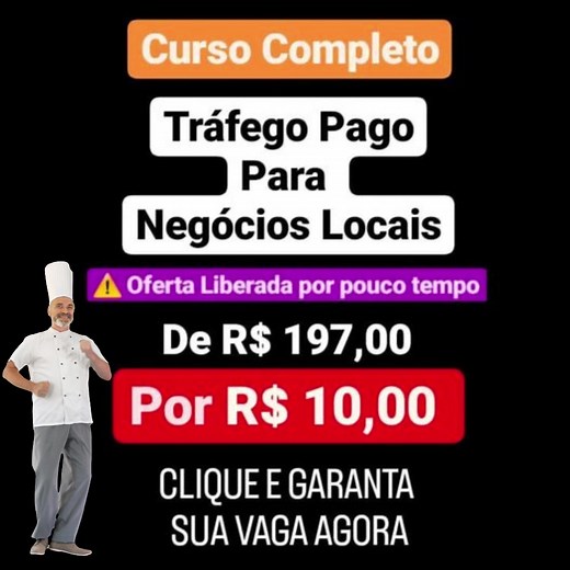 Muitos empresários, empreendedores me perguntam diariamente quais são as melhores estratégias de anúncios online. Perguntas como: - Como criar um anúncio do zero? - Quais as melhores plataformas para anunciar seus produtos/serviços? - Como segmentar corretamente? - Como criar um anúncio chamativo que dê resultados? - Como criar anúncios pelo gerenciador de anúncios e não pelo botão IMPULSIONA do insta? - Como entender os números e tomar decisões certeiras? ✅ Por isso eu criei o curso de tráfego