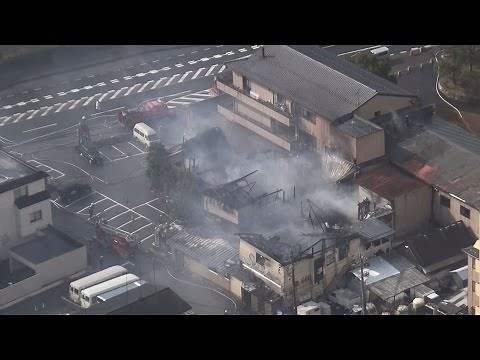 Fire breaks out at inn, guests evacuated; staff slightly injured in Nagahama, Shiga Prefecture