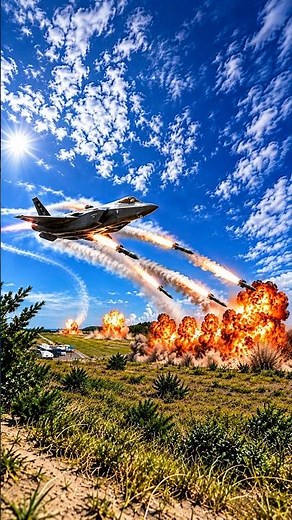 F-35 Lightning II — Missiles Away‼️Watch This Fighter Jet in Action