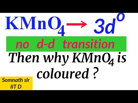 The Colour of KMnO4| Why KMnO4 is coloured? why potassium permanganate is coloured?