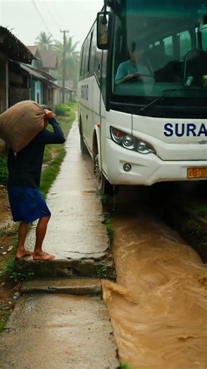 Village Bus vs Tiny Road 🚌🌾