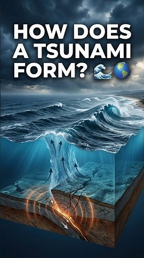 How Does a Tsunami Form? 🌊 | From Ocean Earthquake to Giant Waves