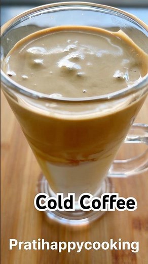 😋Cold Coffee in 5 Minutes | Summer Special cold coffee recipe with milk #creamycoffee#instantcoffee