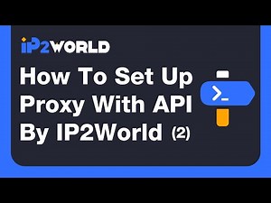 How To Set Up Proxy With API By IP2World?(2)