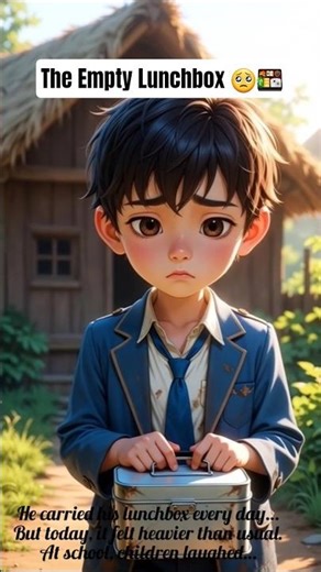 The Empty Lunchbox 🥺🍱#empty #ai #animation