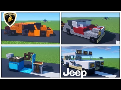 4 Autos in Minecraft [Tutorial] 🚗🛵