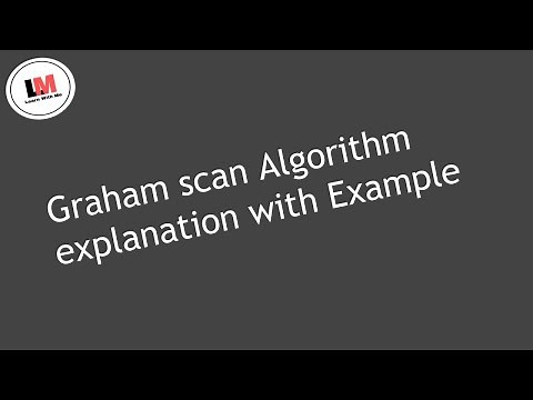 Graham Scan Algorithm Explaination with Example || How to draw Convex hull from set of points.