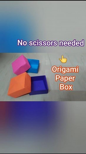 Beautiful Origami Paper Box Craft #diy #origami #paperbox #origamibox