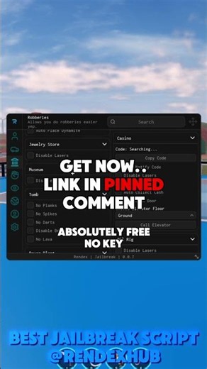 Rendex Hub | Roblox Jailbreak Script - KEYLESS!