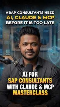 ABAP Consultants need AI, Claude & MCP before it is too late | ZaranTech #shorts
