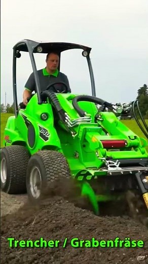 AVANT SERIES LOADER skid steer trencher attachment #Trencher #Avant