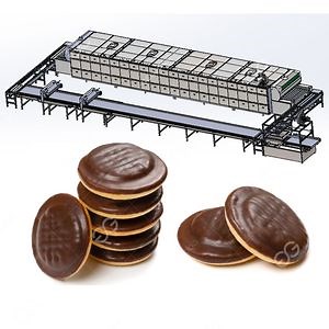 [Hot Item] Industrial Sponge Cake Making Machine Chocolate Jaffa Cake Production Line in Factory