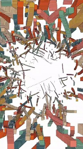 Implosion . . Animation by: @code_rgb . . #creativecoding #codeart #creativecoder #coding #programming #codeartist #p5js #processing #codingart #generativeart #urbandesignlab #archisource #archolution #actofmapping #learnupstairs #urbanismotactico #urbandesignarchitecture #implosion | urbandesign.lab