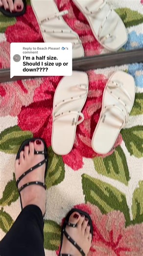 Replying to @Beach Please! 🐟 Size down if you’re a half size. @Crocs #crocs #crocsgang #crocssandals #comfysandals #tiktokshop