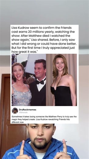 Lisa Kudrow seem to confirm the Friends cast earns 20 millions yearly, watching the show
