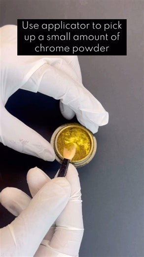 Viral Gold Chrome Nail Hack You Need to Try 😍 | Nail Art #nailart #viralshorts