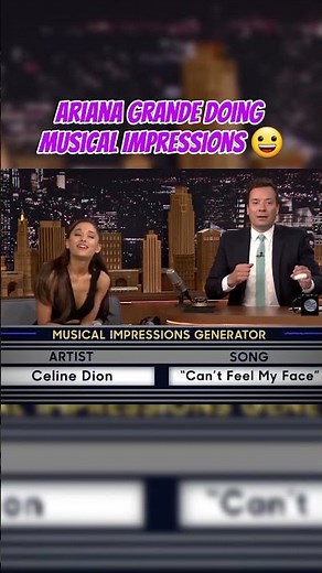 Ariana Grande Musical Impressions #arianagrande #jimmyfallon #celebrity