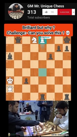 brilliant but why ?😱 #shorts #chessstrategy #chesscom #chessbrilliance #шахматы