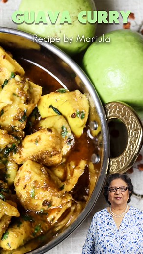 Sweet and Sour Guava Curry (Amrood ki khati mithi sabji) Quick and Easy Recipe by Manjula View the full recipe at http://www.manjulaskitchen.com Learn how to make Sweet and Sour Guava Curry (Amrood ki Khati Mithi Sabji) Quick and Easy Recipe by Manjula Ingredients: 2 cups guavas cut into bite-size pieces, amrud 2 tablespoons oil 1/2 teaspoon cumin seeds, jeera 1/4 teaspoon fenugreek seeds, Methi dana 1/8 teaspoon asafetida, hing 2 teaspoons coriander powder, dhania 1 teaspoon fennel seed powder,