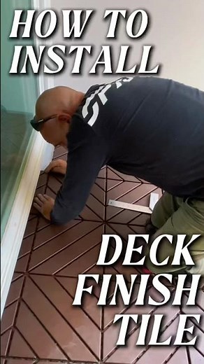 Cover Ugly Concrete with Deck Tiles 🤯 Easy DIY #decktiles #diyflooring #balconydesign #patiodesign