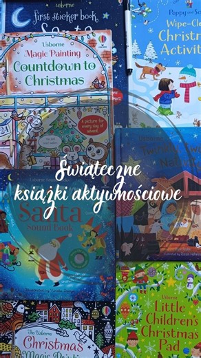 Magdalena • In Partnership with Usborne • Dwujęzyczność • on Instagram: "🎄✨ Świąteczne książki aktywnościowe Usborne! ✨🎄 Długie zimowe popołudnia? ❄️ Z tymi książkami nie ma mowy o nudzie! 😍 To połączenie zabawy i nauki w najlepszym wydaniu — idealne na grudniowy czas pełen świątecznej magii 🎅🎁 📚 Wśród tytułów znajdziesz m.in.: 🎨 First Magic Painting Christmas – wystarczy trochę wody i obrazki ożywają kolorami! 🖐️ Fingerprint Activi