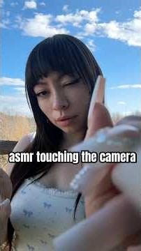 asmr touching & brushing the camera #sleep #tingles #tapping #relax #whisper