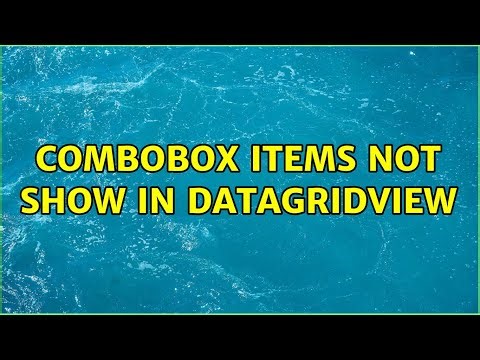combobox items not show in datagridview