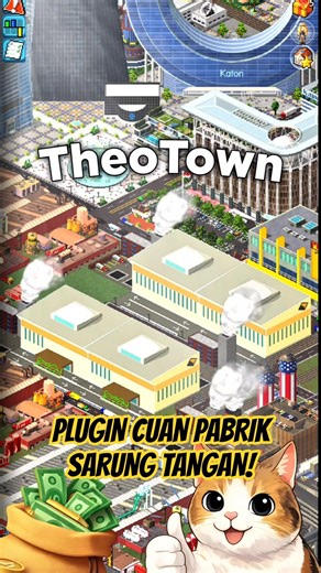 PLUGIN CUAN INDUSTRI T1 BANYAK PEKERJA DI THEOTOWN! #shorts