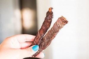 5.9K views · 18 reactions | No gluten, no sugar - this keto beef jerky is so easy to make and only takes 2 hours in an air fryer! It's a perfect snack! FULL RECIPE: https://wp.me/p6Yuzo-2ba BUY KETO CRAVINGS: ketocravingscookbook.com | The Hungry Elephant's Keto Recipes | Facebook