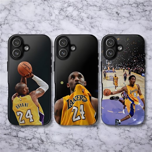 Kobe Bryant Phone Case NBA Basketball Cover for iPhone 17pro, 16, 15, 14, 13, 12, 11, Samsung S25, S24, S23, A16, A35, A55, Pixel 10, 9, 8 - Etsy