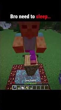 Pov bro need to sleep #shorts #minecraft