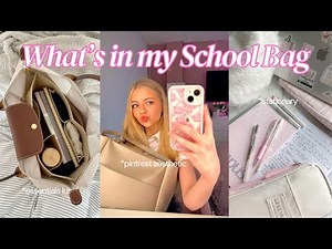 WHAT'S IN MY SCHOOL BAG | ESSENTIALS KIT | STATIONARY 🎀