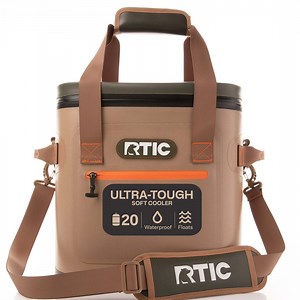 RTIC 20 Can Ultra-Tough Soft Cooler, 15 Qt, Leakproof, Waterproof Zipper, Tan - Walmart.com