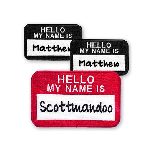 Custom Embroidered Name Patch, Personalized Iron-on Name Tag Badge, Backpack Hat Jacket Uniform Applique - Etsy