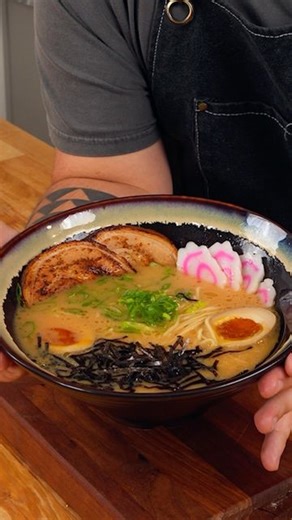 Ian Fujimoto on Instagram: "The BEST instant ramen you can make 🍜 Ingredients: - Ichiran Instant Ramen (2 servings) - Chashu (4 slices) - kamaboko (8 slices) - Marinated Egg (2) - Green Onion (2 stalks) - Shredded Nori (tt) @ichiran_ny #cooking #recipe #quickrecipes #easyrecipe #dinnerideas #lunchideas easy meals #ramen dinner ideas"