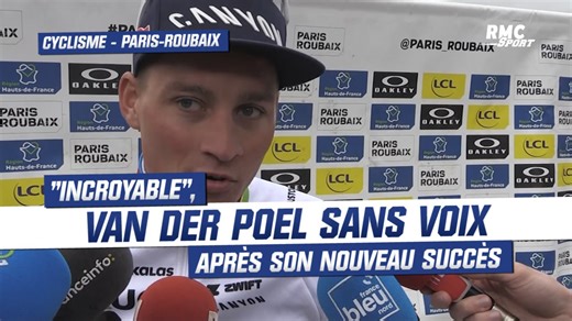 Cyclisme / Paris-Roubaix : "Incroyable", van der Poel (presque) sans voix après son nouveau succès