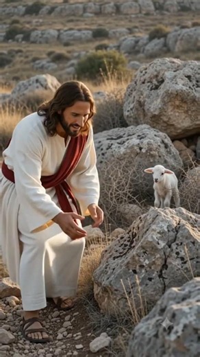 The Lost Lamb Jesus Saved 🐑✝️ #jesus #jesuschrist #usa #usashorts