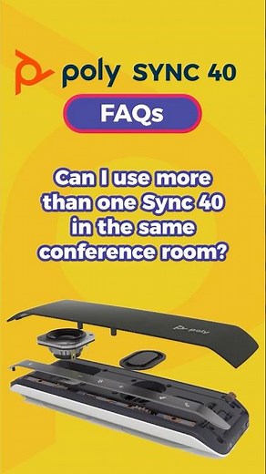 How to Use Two Poly Sync 40's in Your Conference Room #shorts