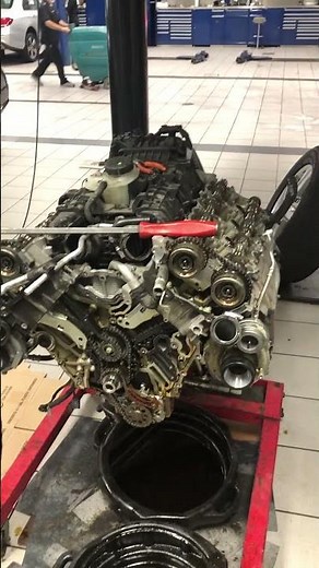 2014 Mercedes Benz gl450 timing chain replace part1 #automobile #car #luxurycar #mercedesamg
