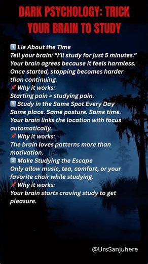 “Your brain hates studying… so I tricked it.”#study #productivity #studyhacks #braintricks #focus