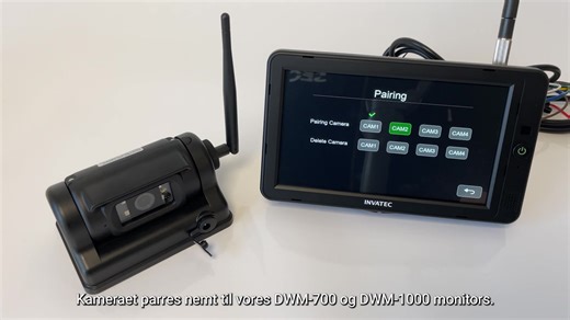 Undgå besvær med kabler - nyt trådløs bakkamera med magnet-beslag Med det nye INVATEC HD kamera får du frihed til at arbejde smartere. Det kompakte kamera er udstyret med indbygget batteri og kraftig magnetbeslag, så du hurtigt kan placere og flytte det efter behov – helt uden kabler. Kameraet er oplagt til brug på forskellige typer køretøjer og trailer og passer sammen med vores trådløse HD monitors. 🎥 Se hvor nemt det fungerer i videoen nederst på siden. Kameraet finder du her: https://sec-se