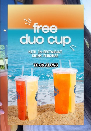 Free Duo Cup June 19-20 with Any Drink Purchase