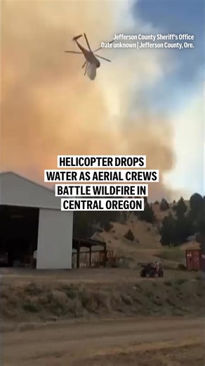Wildfires were seen in Jefferson County as the County Sheriff’s Office posted a video of a firefighting helicopter dropping water with smoke rising in the background. Most of the northeast quadrant is under a Level 3 evacuation order, according to the sheriff’s office. | AP