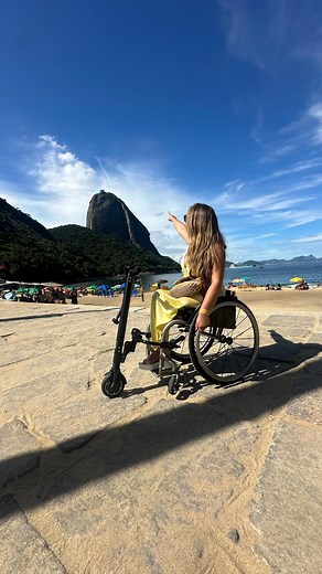 699K views · 157K reactions | This is how easy my wheelchair turns into a scooter. It’s called the UNAwheel mini power assist device. Drop your questions below 﫶 | Marcela Marañon - The Journey of a Brave Woman | Facebook