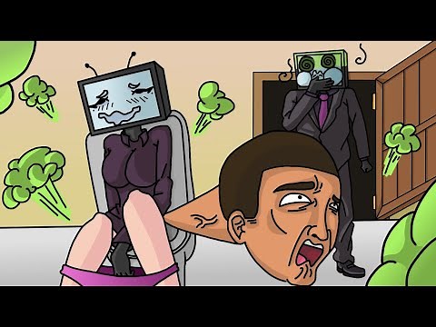 TV Woman FARTED in front of a TV MAN?! |Skibidi toilet animation